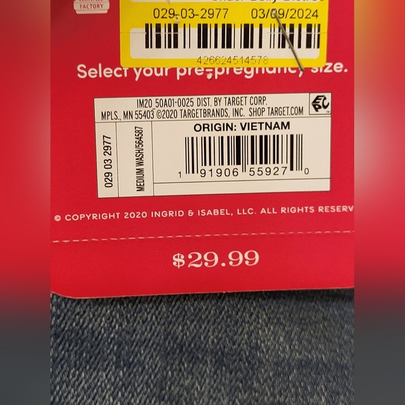 Maternity distressed jeans size 10 - Picture 6 of 8